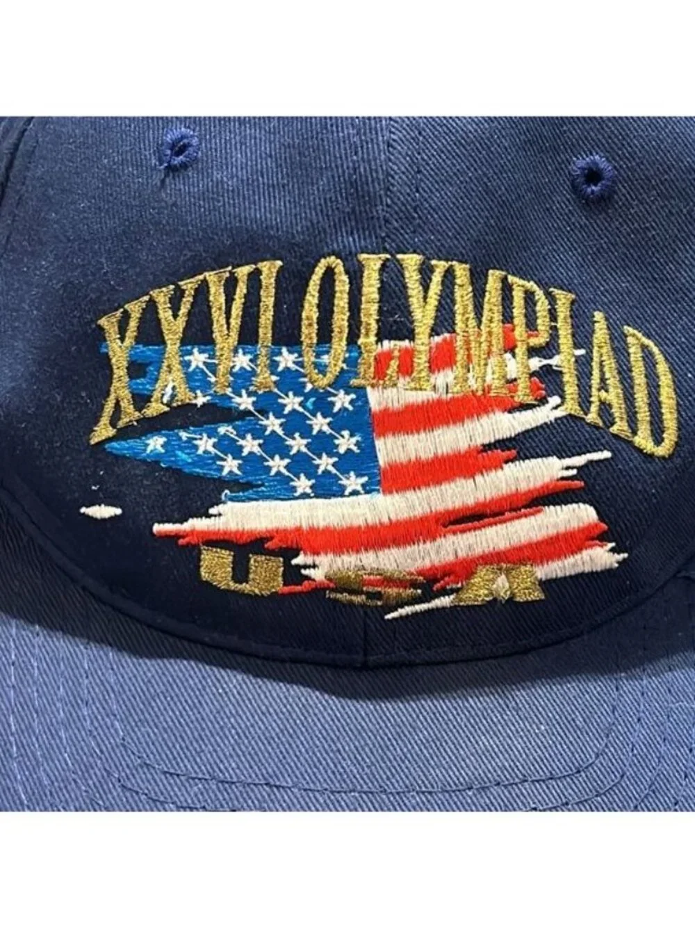 VTG Atlanta 1996 USA Olympics Baseball Cap America Hat Snapback 90s Embroidered